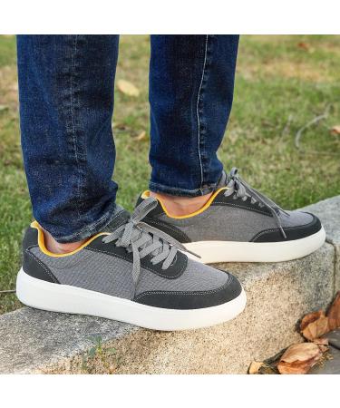 OrthoComfoot Men's Plantar Fasciitis & Achilles Tendonitis Shoes - Arch Support Fashion Sneaker for Heel & Foot Pain Relief - 11 W4 Grey - Buy Online on SooperMarket.com