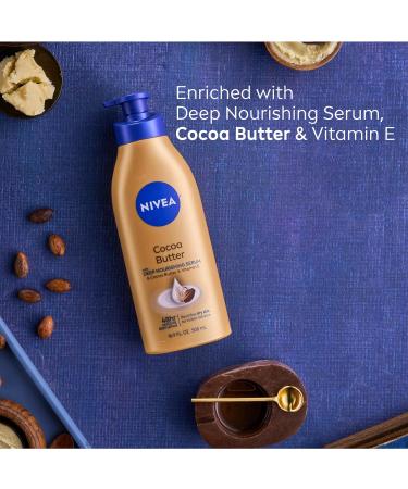 NIVEA Cocoa Butter Body Lotion 16.9 fl. oz. (Pack of 4) - Moisturizing and Nourishing Formula - Buy Online on SooperMarket.com