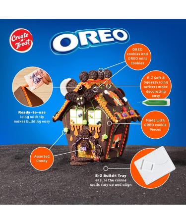 Oreo Halloween Gingerbread House Kit - Haunted House Cookie Decorating Craft - 2 in 1 Bundle with Candy and Icing - Create A Treat E-Z Build Halloween Craft 41.4 Oz - Buy Online on SooperMarket.com