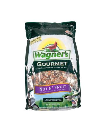 Wagner's 82072 Gourmet Nut & Fruit Wild Bird Food, 5-Pound Bag
