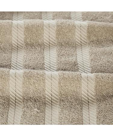 Luxurious 100% Pure Cotton 2 Piece Bath Sheet Set - 35 x 68 in Taupe - Buy Online on SooperMarket.com