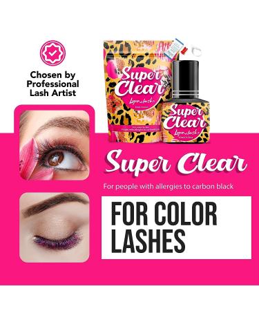 Lyon Lash Super Clear Eyelash Extension Glue 10ml | 1-2 Sec Drying | 6-8 Weeks Retention | Professional Adhesive - Buy Online on SooperMarket.com