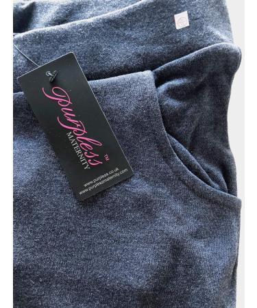 Purpless Maternity Pregnancy Over Bump Support Joggers 1307 - Navy Melange - Buy Online on SooperMarket.com