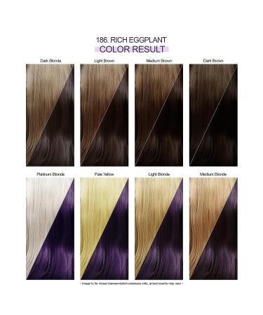 Adore Semi Permanent Hair Color - Vegan & Cruelty-Free Dye - 186 Rich Eggplant 4 Fl Oz - Buy Online on SooperMarket.com