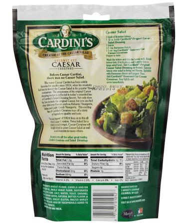 Cardini's Caesar Gourmet Croutons 5 oz - Premium Crunchy Caesar Salad Toppings - Buy Online on SooperMarket.com