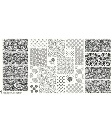 MoYou XL Vintage 1 Stamping Template - Premium Nail Art Stamping Kit for Professional Manicure - Buy Online on SooperMarket.com