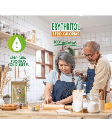 Erythritol 500gr 100% Natural Sweetener 0 Calories DulciLight Zero | Vegan Alternative | Enjoy Without Guilt | Ideal for The Keto Diet | DulciLight The Natural Taste of Sugar | - Buy Online on SooperMarket.com