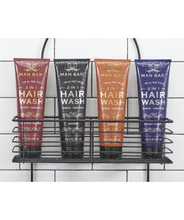 San Francisco Soap Company Man Bar 2 IN 1 Hair Wash - Midnight Amber | Luxurious Lather for Hair & Body - Buy Online on SooperMarket.com