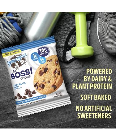 Lenny & Larry's The BOSS Cookie - Chocolate Chunk (12 Pack, 2 oz Each) - High Protein Snack - Buy Online on SooperMarket.com
