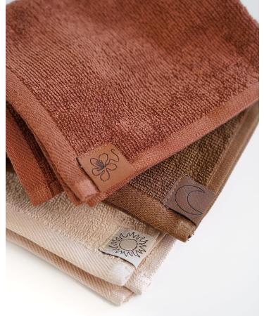 SWEET JULY Skin Face Towel Set - 100% Cotton Soft & Absorbent Day & Night Makeup Removal Pack of 6 | International Shipping - Buy Online on SooperMarket.com