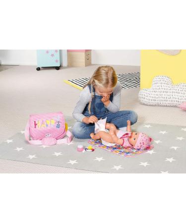 Zapf Creation BABY born Diaper Bag - Adjustable Strap Changing Mat Diaper & Accessories - Pink - Buy Online on SooperMarket.com
