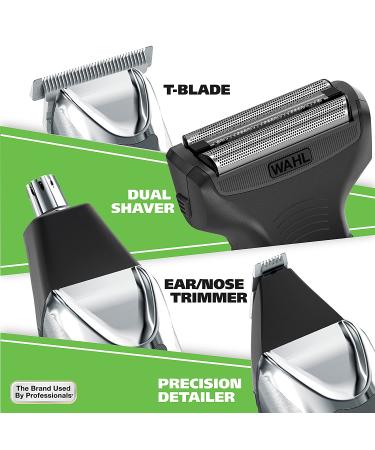Wahl Stainless Steel Lithium Ion 2.0+ Beard Trimmer for Men - All-in-One Grooming Kit - Model 9864SS - Buy Online on SooperMarket.com
