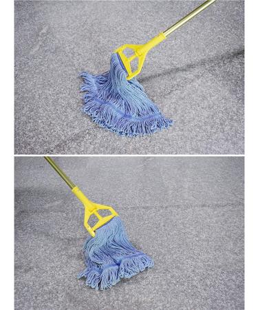 String Mop Heads Replacement Heavy Duty Commercial Grade Blue Cotton Looped End Wet Industrial Cleaning Mop Head Refills (3  Large) 3 Pieces Large (Pack of 3) - Buy Online on SooperMarket.com