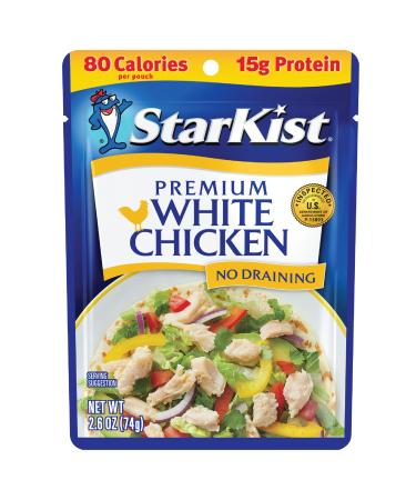 StarKist Premium White Chicken - 2.6 oz Pouch (Pack of 12) Premium White Chicken 2.6 Ounce (Pack of 12)