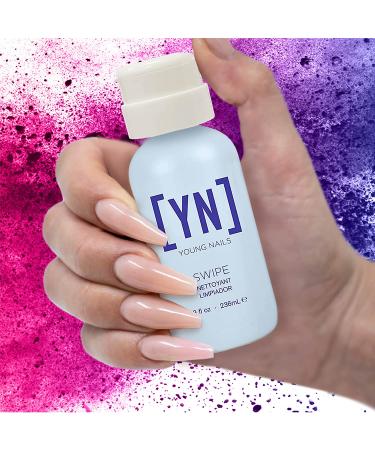 Young Nails Swipe | Nail Plate Dehydrator & Cleanser 8 Fl Oz | Preps, Removes Dust, Dirt, Oils | Nail Enhancement Application - Buy Online on SooperMarket.com