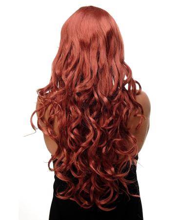 Buy WIG ME UP Long Curly Wavy Hair Wig with Bangs - Dark Copper Red 70cm - International Shipping Available - Buy Online on SooperMarket.com