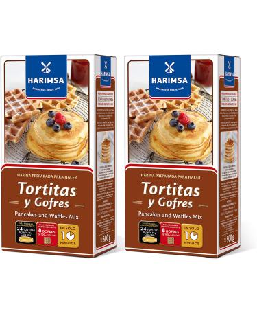 2 X Premium American Waffle Mix 500g - American Style Pancake Mix - Tortitas y Gofres 2 X 500g