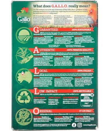Riso Gallo Vegan Traditional Risotto 500g - Pack of 1 | Gluten-Free & Vegan-Friendly - Buy Online on SooperMarket.com