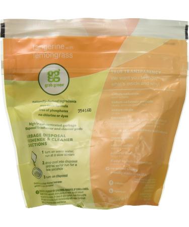 Grab Green Tangerine Garbage Disposal Cleaner 12 CT - Eco-Friendly Solution for a Fresh Kitchen - Buy Online on SooperMarket.com