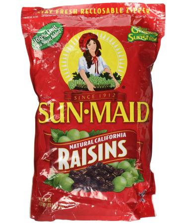 Sun Maid Natural California Raisins 30-Ounce (1.875 LBS.) 850.5 g (Pack of 2)