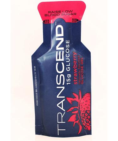 Transcend 15g Glucose Gel Strawberry 3-Pack 1.1oz - Rapid Energy Boost - Buy Online on SooperMarket.com