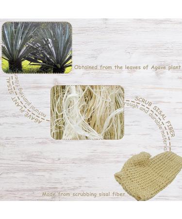 Natural Sisal Bath Spa Shower Scrubber Mitt - Exfoliate, Soften, and Renew Skin - Eco-Friendly - 1 Pack - Buy Online on SooperMarket.com