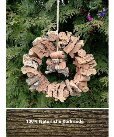 Large Cork Ring XL for Birds | Swing Play & Nibble | Perfect for Large Birds | Eco-Friendly Cork Bark - Buy Online on SooperMarket.com