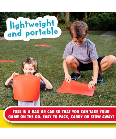 Franklin Sports Field Day Baseball Base Set - Portable Red Rubber Bases for Baseball, Softball, Kickball - Includes Home Plate - Easy Set Up - Buy Online on SooperMarket.com