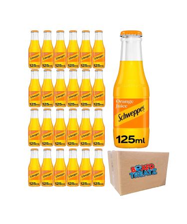 Orange Juice 24x125ml Glass Bottles Orange Juice From Concentrate Boxed Treatz