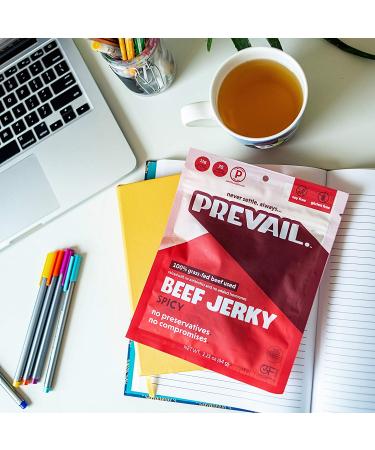 Bulk Grass Fed Beef Jerky - Low Sodium, Keto, Paleo | Spicy 3 Pack (2.25oz each) | 12g Protein | Gluten & Soy Free - Buy Online on SooperMarket.com