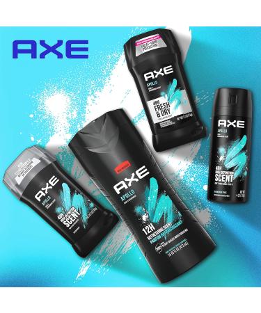 AXE Apollo Body Spray Deodorant for Men - Sage & Cedarwood Aluminum-Free Long-Lasting Odor Protection 4.0 oz - International Shipping Available - Buy Online on SooperMarket.com