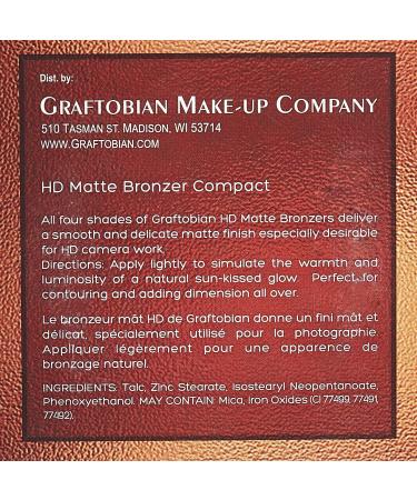 Graftobian Fair HD Matte Bronzer - High Definition Formula for Natural Glow - Buy Online on SooperMarket.com