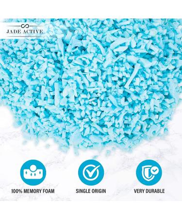 Jade Active Bean Bag Filler Foam - 5 Pound Premium Shredded Memory Foam - Easy Pillow Stuffing Foam for Dog Bed or Couch Cushion - Very Soft and Great for Stuffing - Buy Online on SooperMarket.com