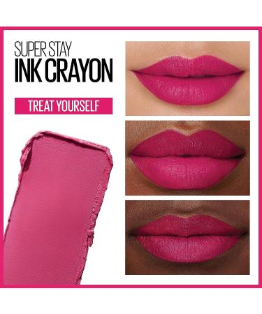 Maybelline SuperStay Ink Crayon Longwear Lipstick 0.04 oz - Treat Yourself - Buy Online on SooperMarket.com