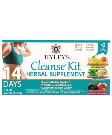 Hyleys 14-Day Cleanse Tea Kit - 42 Tea Bags for Detox & Wellness - Buy Online on SooperMarket.com