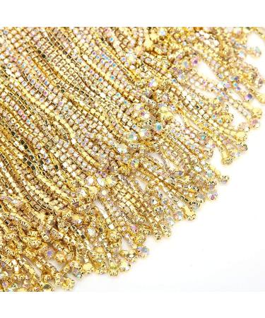 Snufeve6 Rhinestone Chain - 14cm Crystal Trim for Headwear Wedding Dresses & Necklaces | International Shipping - Buy Online on SooperMarket.com