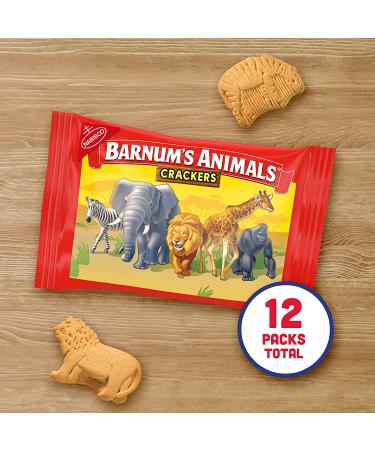 Barnum's Original Animal Crackers 12 Snack Packs - Delicious & Convenient Snacking Option - Buy Online on SooperMarket.com