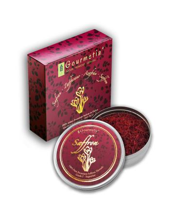 Gourmetia Saffron Saffron Threads in Premium Quality 2 Grams - Category I Superior (ISO 3632-2)