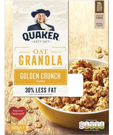 Quaker Golden Crunch Flavour Oat Granola 500 g (Pack of 5) - Buy Online on SooperMarket.com