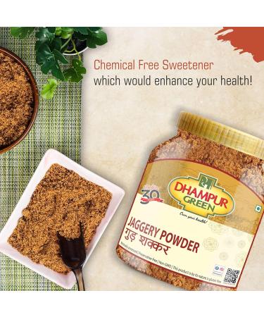 Dhampur Jaggery Powder 1.542 lbs | 24.64 oz - 700g | Pack of 1 - Buy Online on SooperMarket.com