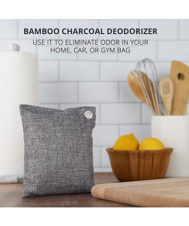 Nature Fresh Air Purifying Bags 5 Pack - Large 200g | All Natural Charcoal Odor Eliminator & Moisture Absorber | Deodorizer for Pet Car Closet Room | OLIVIA & AIDEN - Buy Online on SooperMarket.com