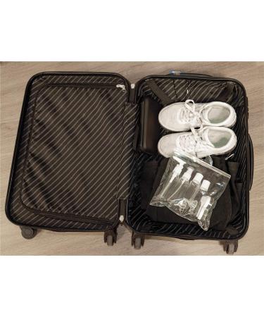 Netagon 9 Piece Travel Bottle Set Leak Proof Clear Toiletries Containers with Clear Airport Bag Case Perfect for Travel Holidays Swimming Camping Trips (2 Packs -18 PCE) 2 Packs (16 Pce) - Buy Online on SooperMarket.com