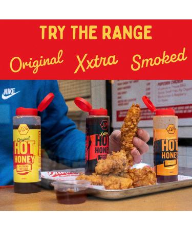 JD's Smoked Hot Honey | Chipotle Infused Honey with Chilli Flakes | Perfect for Tacos Nachos Burgers and more - Buy Online on SooperMarket.com