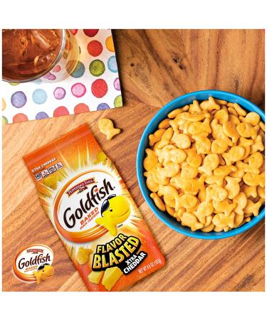 Goldfish Flavor Blasted Xtra Cheddar Crackers 6.6 oz. - Pack of 6 | Delicious Snack for Cheese Lovers - Buy Online on SooperMarket.com