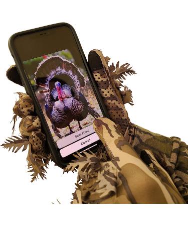 QuikCamo Mossy Oak & Realtree 3D Leafy Camo Hunting Gloves | Touch Screen/Fingerless | NWTF Obsession | Large/XL - Buy Online on SooperMarket.com