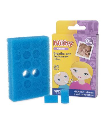 Nuby Breathe-Eez Replacement Filters, 24 Pack