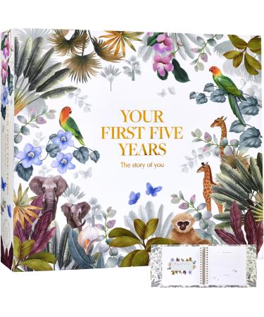 Baby Memory Book by Scribble & Dot Baby Journal for Boy or Girl | Precious Moments: From Birth to Age 5 | Nicky Pasterfield's Hand-Drawn Illustrations | Gifts for Baby Shower or Pregnancy