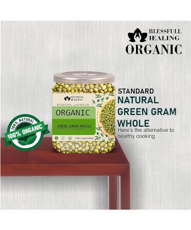 Blessfull Healing Organice Green Gram Whole 2 lb (907 Gram) - Buy Online on SooperMarket.com