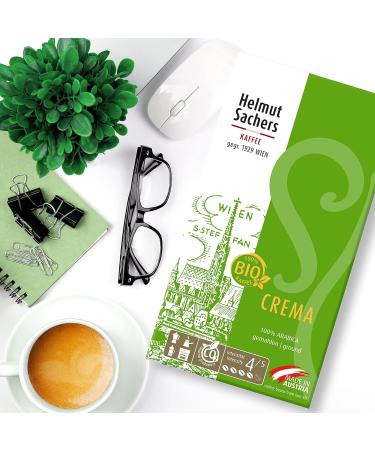 Buy Helmut Sachers Organic Coffee - Crema 100% Arabica Intensity 4/5 500g - International Shipping Available - Buy Online on SooperMarket.com
