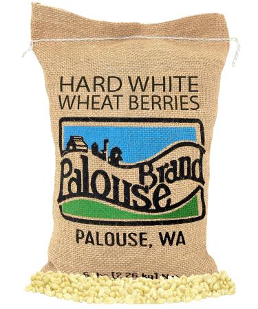 Hard White Wheat Berries | 100% Non-Irradiated | Non-GMO Project Verified | Parve | USA Grown | Field Traced (5 lb Burlap)